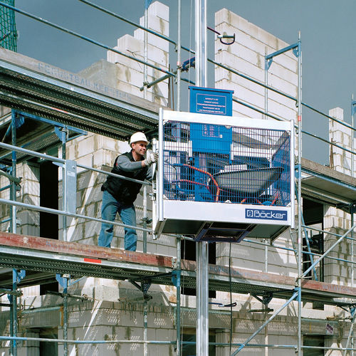 Montecarga de cremallera - Super-Lift Z series  - Böcker Maschinenwerke GmbH - para el sector de la construcción / para obra / con plataforma