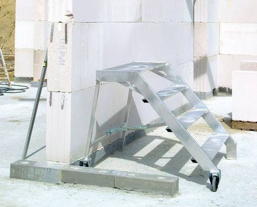 Escalera fija recta - Böcker Maschinenwerke GmbH - de aluminio / de obra / móvil