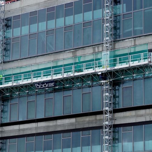 Plataforma sobre mástil de un mástil - Maxi-Climber - Böcker Maschinenwerke GmbH - de doble mástil