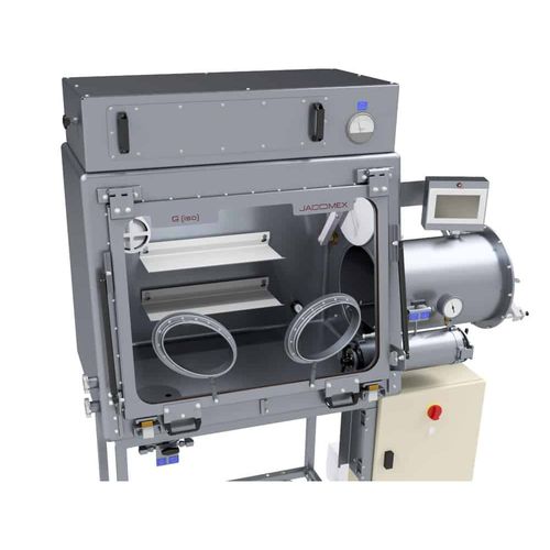 Caja de guantes aislante - G(ISO) - JACOMEX - para la industria farmacéutica / de acero inoxidable