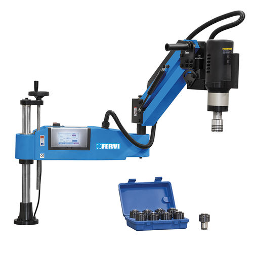 Máquina de roscado con brazo articulado - M037/16 - FERVI - eléctrica / reclinable / de velocidad variable