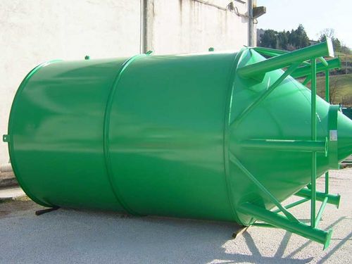 Silo horizontal - CACCIAMANI - telescópico / de cemento / para productos a granel