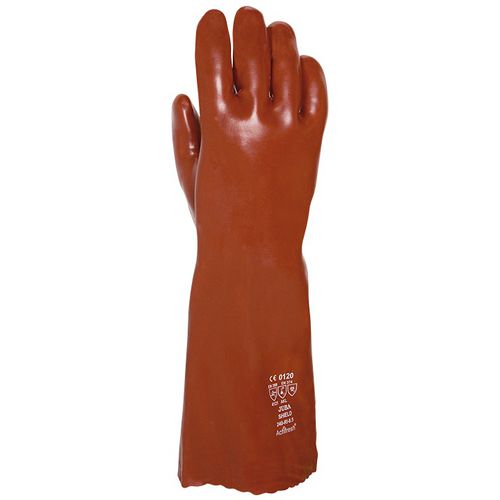 Guante de trabajo - 240RI  - Juba - de protección mecánica / de protección química / de PVC