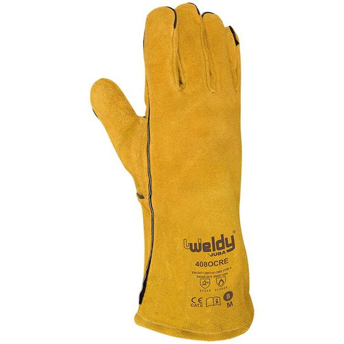 Guante de soldadura - 408OCRE WELDY - Juba - de protección mecánica / resistente al calor / de piel de vaca