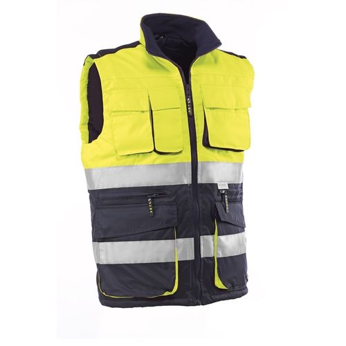 Chaleco de trabajo - HV717 ELBRUS - Juba - de alta visibilidad / de poliéster / de PU