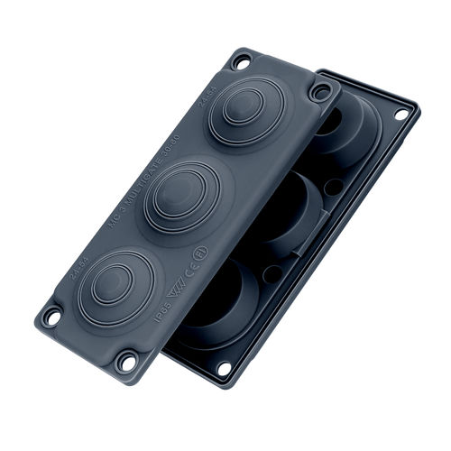 Entrada de cable de blindaje EMI -  MC 3 BLACK EMC - Trelleborg Cable Entry Solutions - IP65 / para cable / para armarios eléctricos