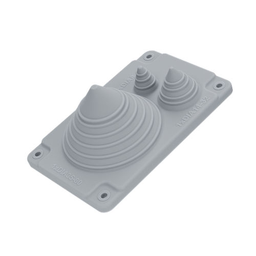 Entrada de cable IP66 - MC 1/3 SOLAR LIGHT GREY UL94 V-0 - Trelleborg Cable Entry Solutions - para cable / para armarios eléctricos