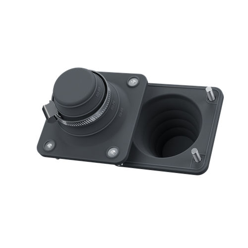Pasacables de TPE - T-CG 50-88 BLACK UL94 V-0 - Trelleborg Cable Entry Solutions - de membrana / IP66 / de rosca