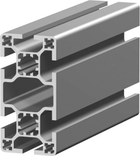 Perfil de aluminio - 1.11.040080.64LP - MayTec - rectangular / para la industria / para bastidor y cárter de máquina