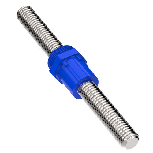 Tornillo de avance de roscado redondo - NTA series - Helix Linear Technologies - de plástico / tuerca