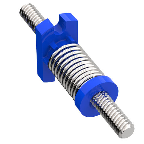 Tornillo de avance con sistema de recuperación del juego - AFA series  - Helix Linear Technologies - de roscado redondo / de plástico / tuerca