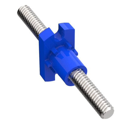 Tornillo de avance de roscado redondo - NFA series - Helix Linear Technologies - de plástico / tuerca