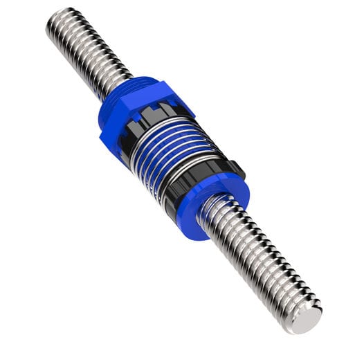 Tornillo de avance con sistema de recuperación del juego - KTA series - Helix Linear Technologies - de roscado redondo / de plástico / tuerca