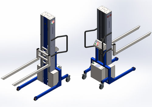 Aparato de levantamiento manual - EVO200 - RIEVO - con horquilla / de columnas / móvil