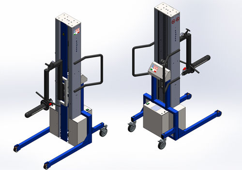 Aparato de levantamiento manual - EVO200 - RIEVO - de columnas / móvil / para metal