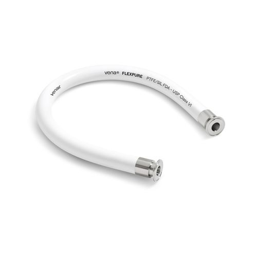 Manguera para polvo - Vena&reg; Flexpure - Venair - de caucho de silicona / de acero inoxidable / de PTFE