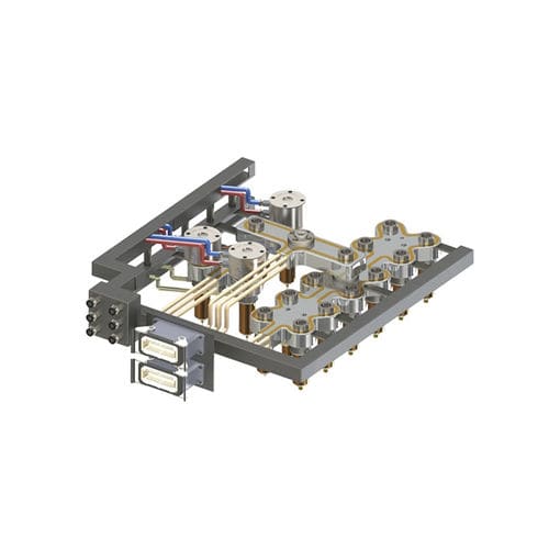 Manifold multivía - hospitalet mecanica de precision - de plástico / con boquilla