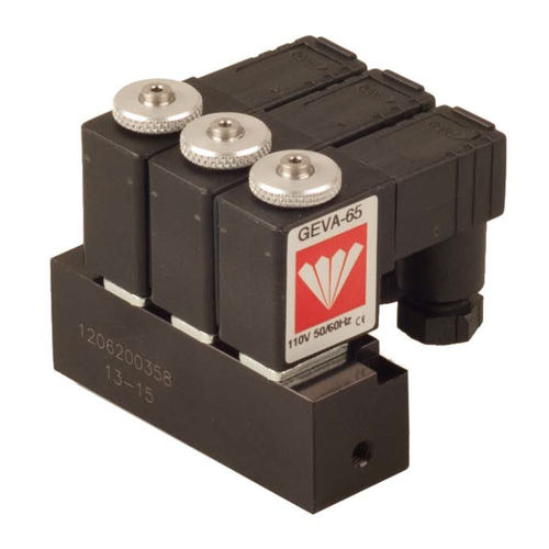Electroválvula con manifold - G65-M - BACCARA AUTOMATION - de control directo / de 2 vías / NC