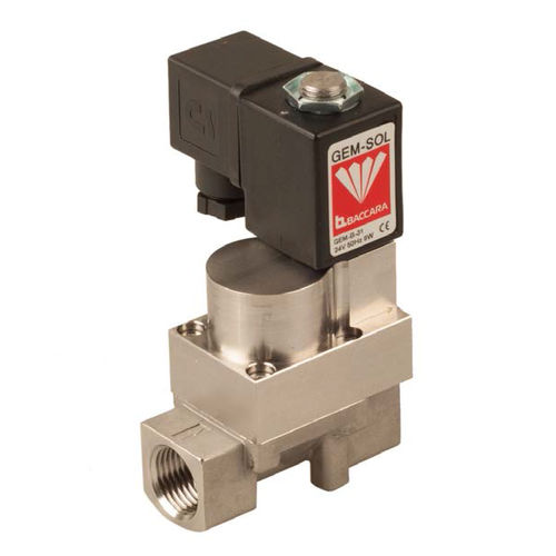 Electroválvula de alta presión - GEM-HP - BACCARA AUTOMATION - de control asistido / de 2 vías / NC
