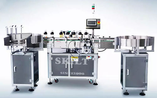 Etiquetadora controlada por PLC - PLM-DS Series - skiltpack - para botellas