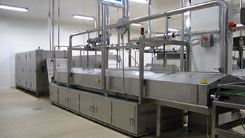 Línea de producción de pasta fresca - Food Tech S.r.l. - corta / pasteurización / con refrigeración