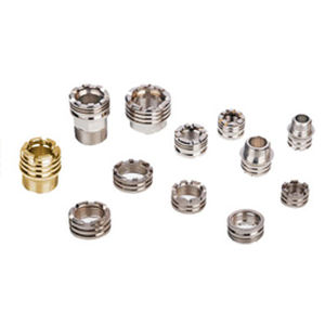 Inserto de latón - Vaishnavi Metal Products - moleteado / de cromo / redondo
