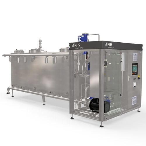 Unidad de limpieza en sitio para la industria agroalimentaria - CIP-C - KHS GmbH - de acero inoxidable