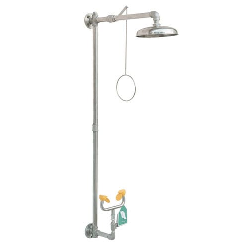 Ducha de seguridad de pared - SS-H100 - Fortune Protection Safety Ltd. - con lavaojos