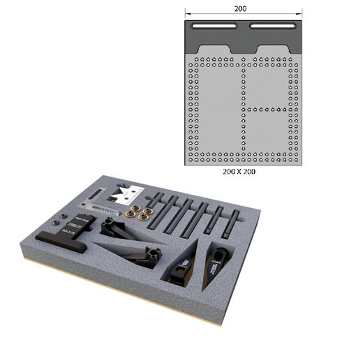 Sistema de sujeción y de montaje para instrumento de medición óptico - ALUMESS.easyloc Einsteiger-Set 200 VB - Spreitzer GmbH & Co. KG - Präzisionswerkzeuge