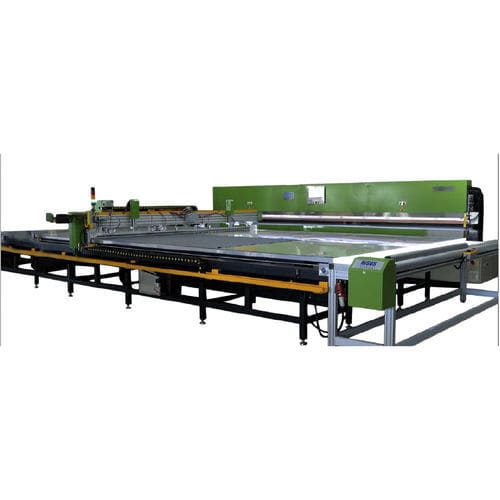 Mesa de corte para tejidos - RZ-7500X - Risus Machines - con cuchilla giratoria / para cortinas / para estor