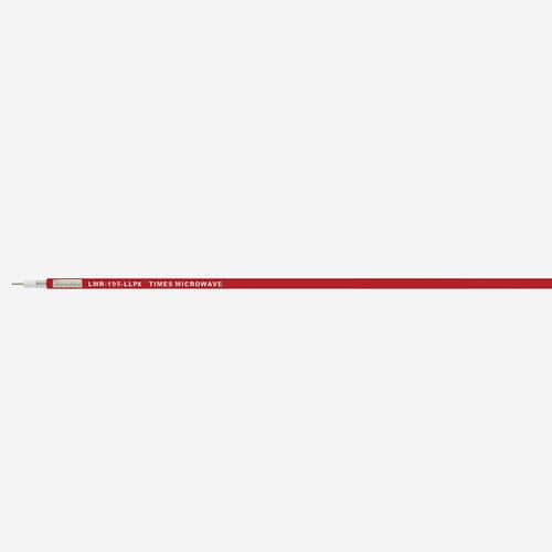 Cable eléctrico para uso interior - LMR-195-LLPX  - Times Microwave Systems - RF / coaxial / antipropagación de fuego