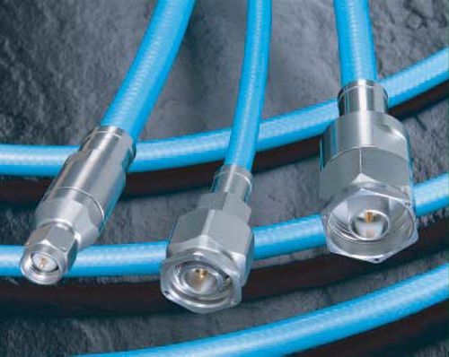 Arnés de cables eléctricos de pérdidas ultrabajas - HeliFoil® (HF) - Times Microwave Systems - de coaxial / microondas / recto