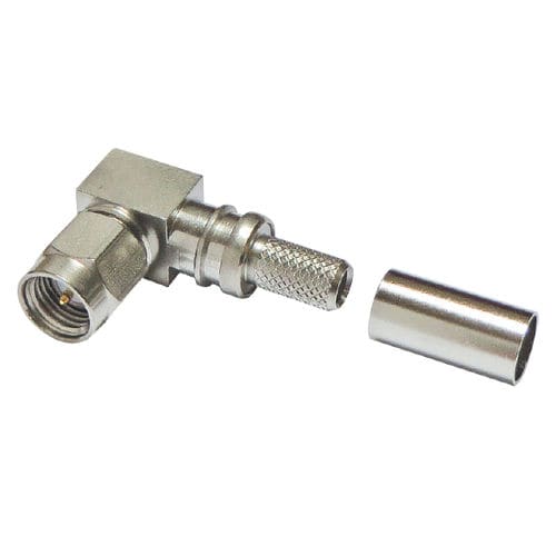 Conector para cable coaxial - EZ-200-SM-RA-SS-X - Times Microwave Systems - RF / SMA / en ángulo recto