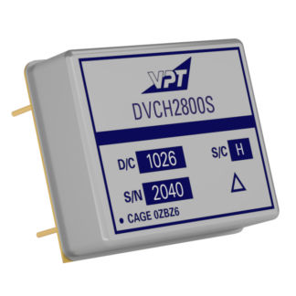 Convertidor DC/DC de baja potencia - DVCH Series - VPT Inc - SMD / para avión / de salida simple