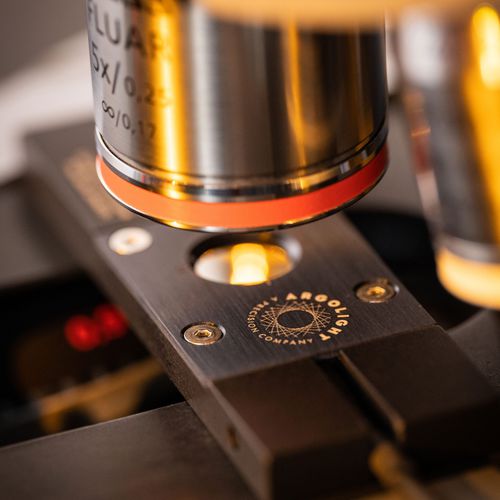 Portaobjetos de microscopio de calibración - Argo-POWER SIM V2 - Argolight - por fluorescencia