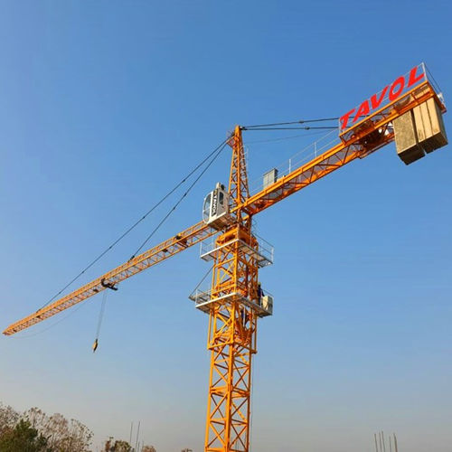 Grúa torre - QTZ125 - Shandong Tavol Machinery Co.,Ltd - fija / para obra / de elevación