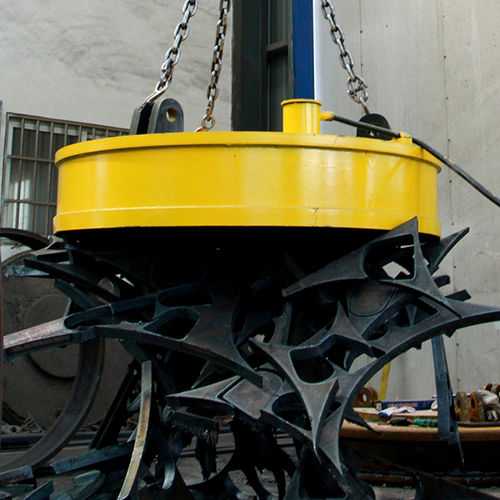 Electroimán de elevación con conmutación eléctrica - Shandong Tavol Machinery Co.,Ltd - para grúas / para chatarra / circular
