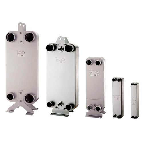 Intercambiador de calor de placas brasadas - BPHE - Onda - líquido-líquido / gas-gas / de cobre