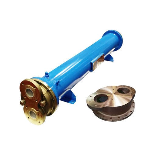 Condensador de bronce - Onda - de coraza y tubos / para aplicaciones marinas