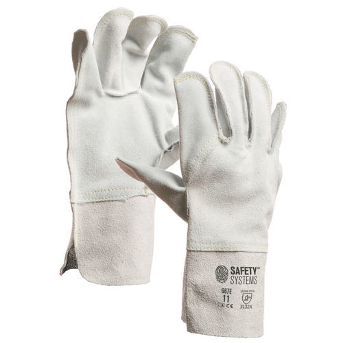 Guante de trabajo - G67E - Lanzi Srl | Safety Systems - a prueba de abrasión / de cuero / 11