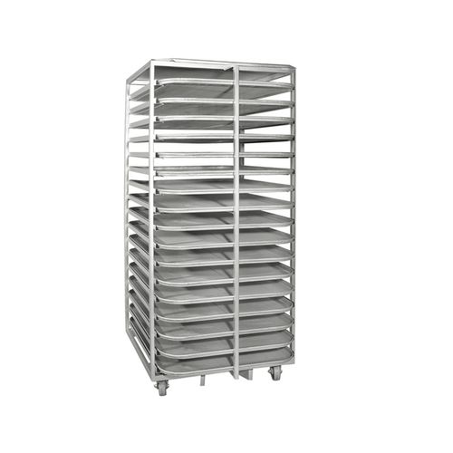 Carro de almacenamiento - PMDF xxxT series 	  - Porlanmaz Fırın Makinaları - con estantes / para la industria agroalimentaria