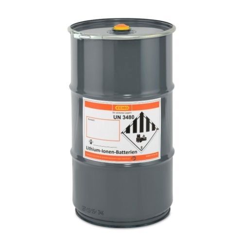 Bidón homologado UN - 11200 - Ricomi srl - para el almacenamiento de baterías usadas / para productos peligrosos