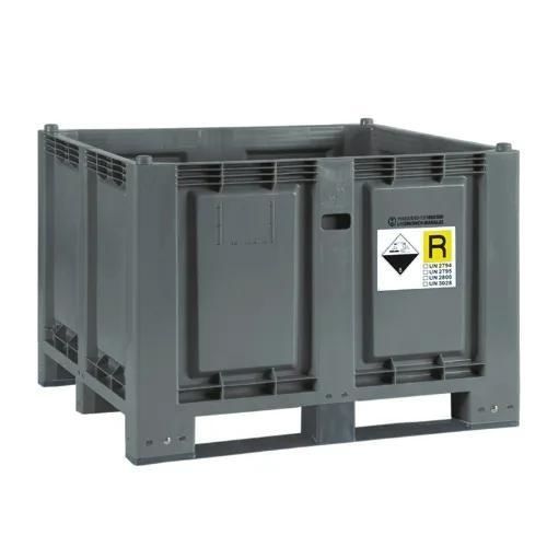 Contenedor de residuos de plástico - 80124870 - Ricomi srl - para residuos peligrosos / homologado UN / con tapa