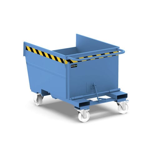 Volquete auto-basculante de acero - LT500 series - Ricomi srl - para residuos / para carretilla elevadora / de residuos industriales