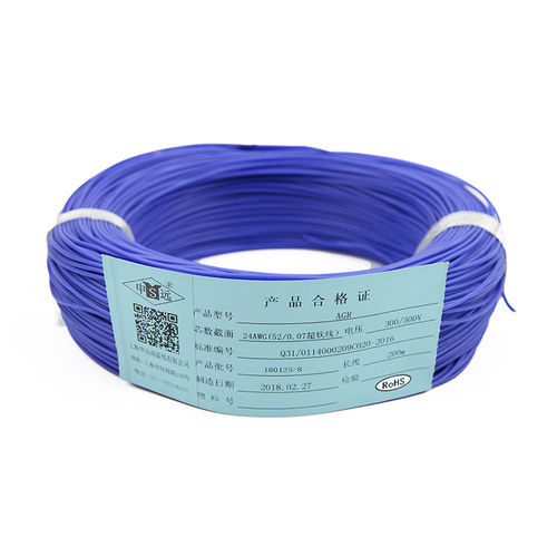 Hilo eléctrico aislado - AGR/JG Series - Shanghai Shenyuan High Temperature wire Co., Ltd - de cobre / de caucho de silicona / flexible