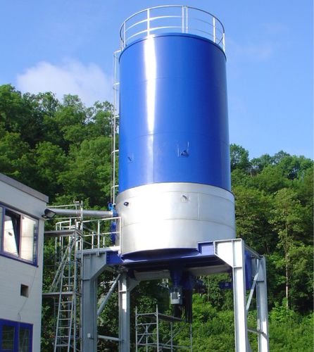 Silo aplicaciones específicas - Kurz Silo systeme - soldado / con fondo plano / para tolva