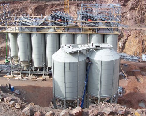 Silo empernado - Kurz Silo systeme - para productos a granel / de cemento / para arena