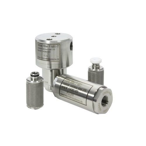Filtro de líquido - F-MI1 - HNP Mikrosysteme GmbH - de malla metálica / para la industria farmacéutica / para filtración fina