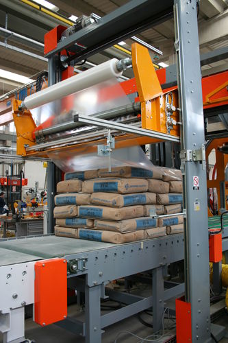 Línea de embalaje para la industria del cemento - PALLETLESS - OFFICINA MECCANICA SESTESE S.p.A. - de bolsas / automática