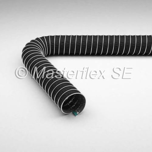 Manguera para productos químicos - Master-Clip PTFE H-EL - Masterduct Brasil - para gases de escape / de recubierto de PTFE / para extracción de humo